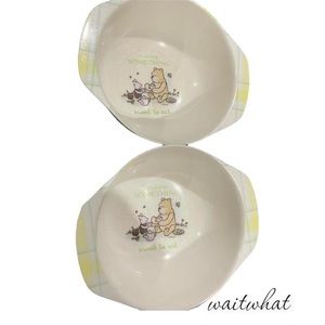 2pk vintage Winnie the Pooh baby bowls